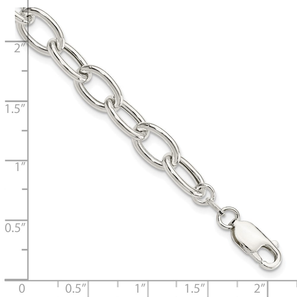 FJC Finejewelers 925 Sterling Silver Open Link Cable 8.50mm Bracelet 7.5 Inches