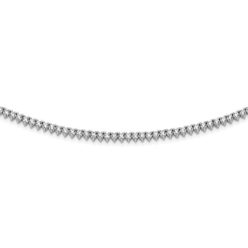 FJC Finejewelers 925 Sterling Silver Fancy Necklace 2.5mm CZ's 18in 163 Stone 18 Inches