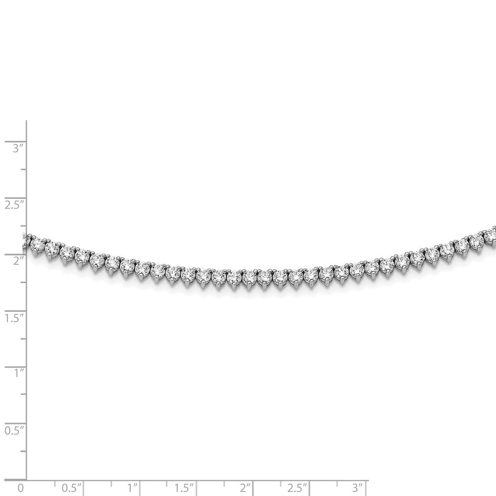 FJC Finejewelers 925 Sterling Silver Fancy Necklace Rhodium Plated CZ 36in Necklace 36 Inches