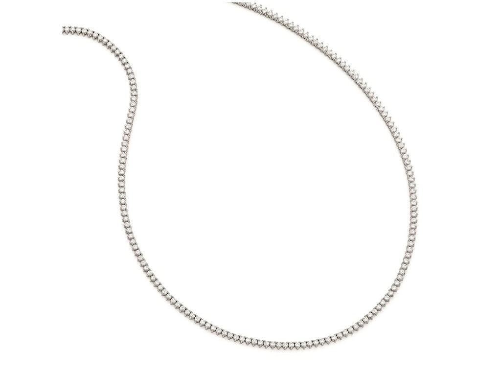FJC Finejewelers 925 Sterling Silver Fancy Necklace Rhodium Plated CZ 36in Necklace 36 Inches