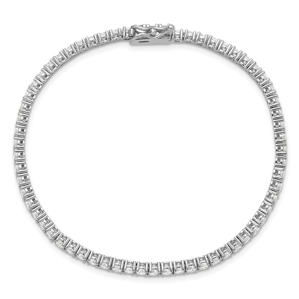 FJC Finejewelers 925 Sterling Silver CZ Tennis Bracelet 2.5mm CZ 64 Stone 7 Inches x 3.3 mm