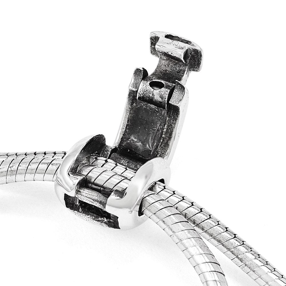 FJC Finejewelers 925 Sterling Silver Adjustable Antiqued Reflections Clear Briolette Crystal Bracelet