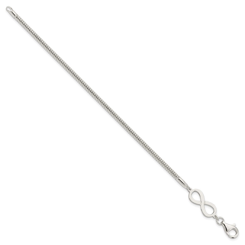 FJC Finejewelers 925 Sterling Silver Infinity Symbol Bracelet 7.5 Inches x 8.3 mm