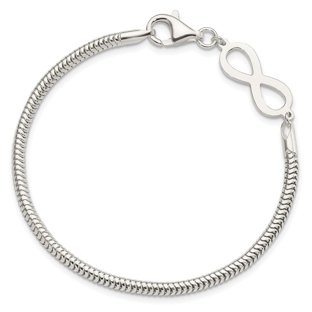 FJC Finejewelers 925 Sterling Silver Infinity Symbol Bracelet 7.5 Inches x 8.3 mm