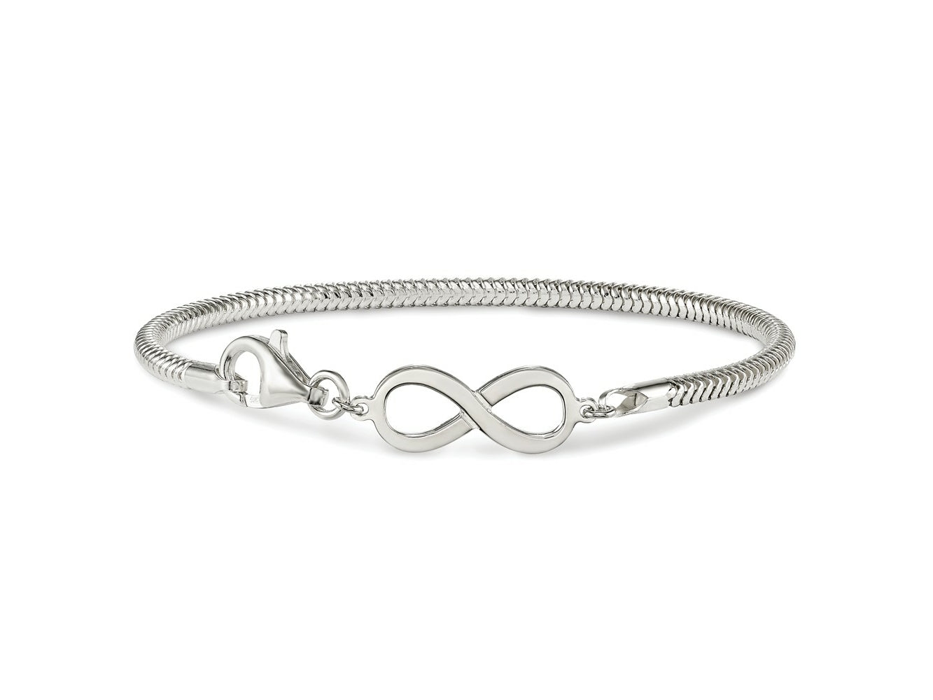 FJC Finejewelers 925 Sterling Silver Infinity Symbol Bracelet 7.5 Inches x 8.3 mm