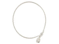 FJC Finejewelers 925 Sterling Silver Hand Made Rolo Shell Anklet 9 Inches x 12 mm