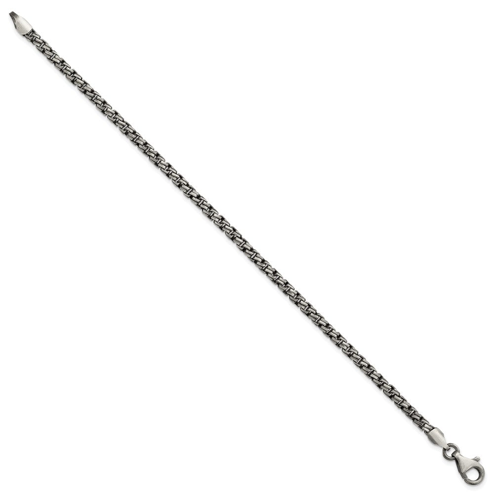 FJC Finejewelers 925 Sterling Silver Link Antiqued Brushed Bracelet 8 Inches x 3.5 mm