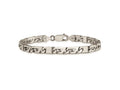 FJC Finejewelers 925 Sterling Silver Antiqued Brushed Link Bracelet 8.25 Inches x 5.7 mm
