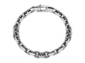 FJC Finejewelers 925 Sterling Silver Link Mens Antiqued Brushed Cable/Twisted Rolo Bracelet 8.5 Inches x 9.62 mm