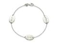 FJC Finejewelers 925 Sterling Silver Cable Polished Live Laugh Love 7.5in Bracelet 7.5 Inches x 9.2 mm