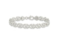 FJC Finejewelers 925 Sterling Silver Polished Fancy Link Bracelet 7.5 Inches x 7.6 mm