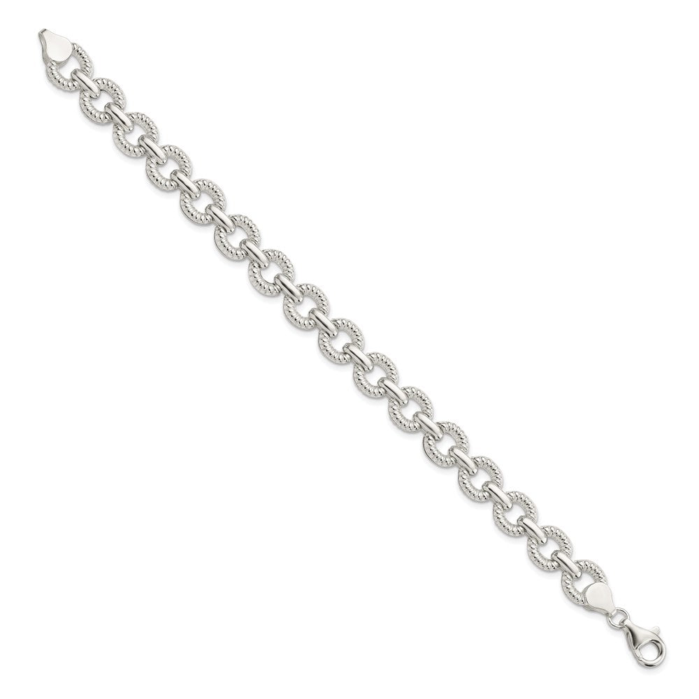 FJC Finejewelers 925 Sterling Silver Polished Fancy Link Bracelet 7.5 Inches x 9.75 mm