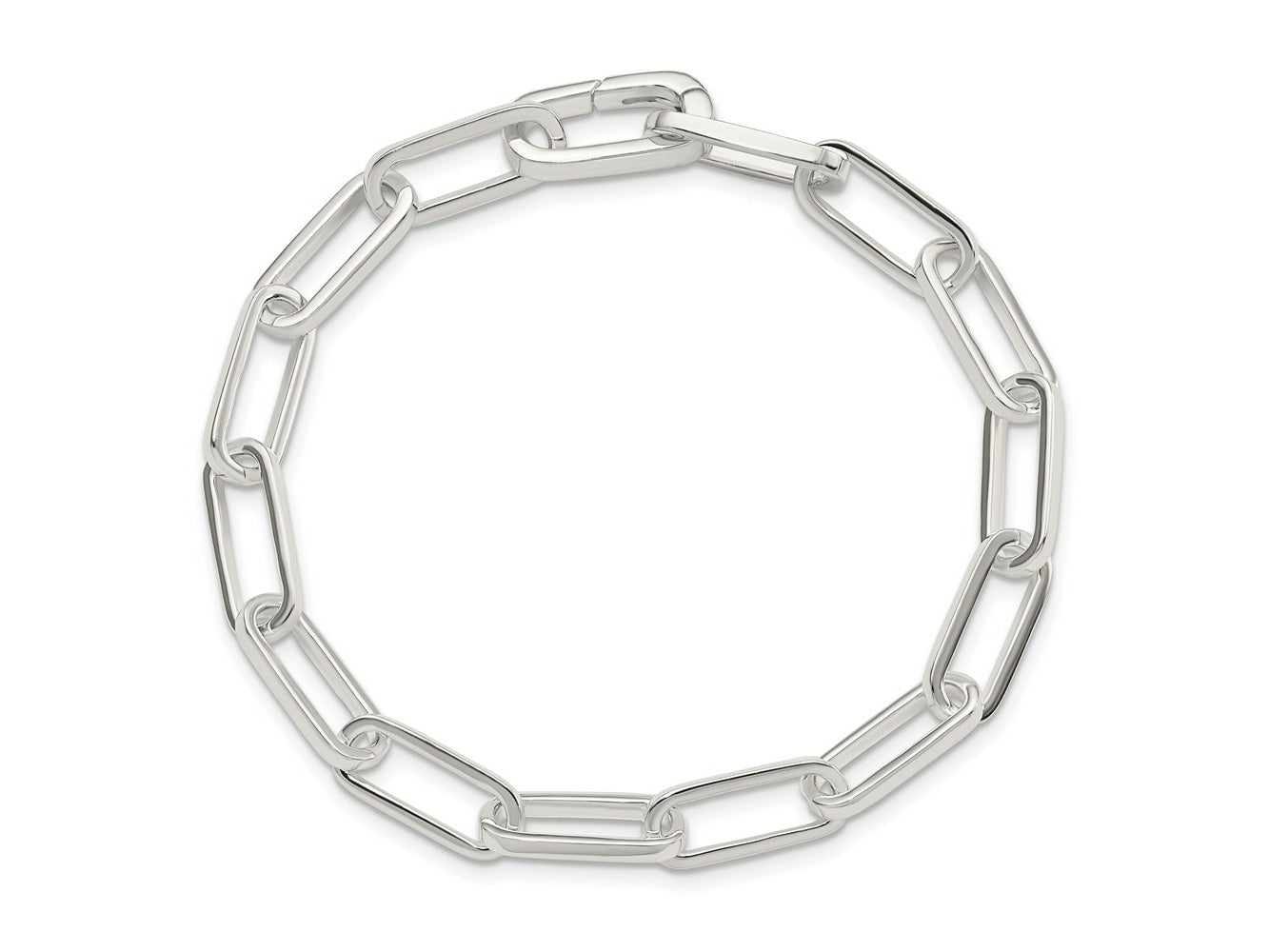 FJC Finejewelers 925 Sterling Silver Polished Fancy Link Bracelet 7.75 Inches x 6.5 mm