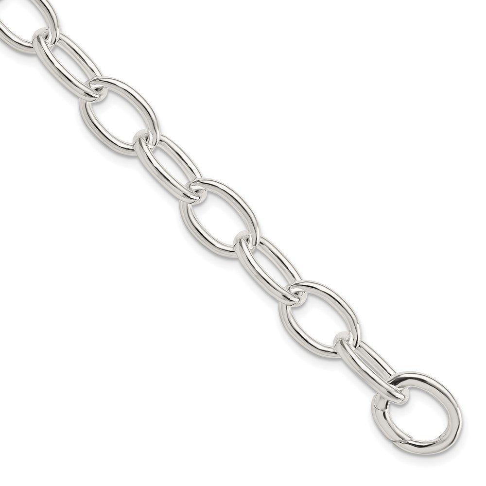 FJC Finejewelers 925 Sterling Silver Rhodium Plated Polished Fancy Link Bracelet 7 Inches x 9.15 mm