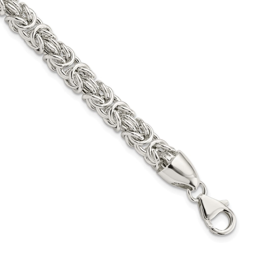 FJC Finejewelers 925 Sterling Silver Polished Byzantine 8.5 inch Bracelet 8.5 Inches x 6.11 mm