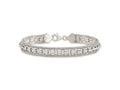 FJC Finejewelers 925 Sterling Silver Link Rhodium Plated Polished Bracelet 7.5 Inches x 7.81 mm
