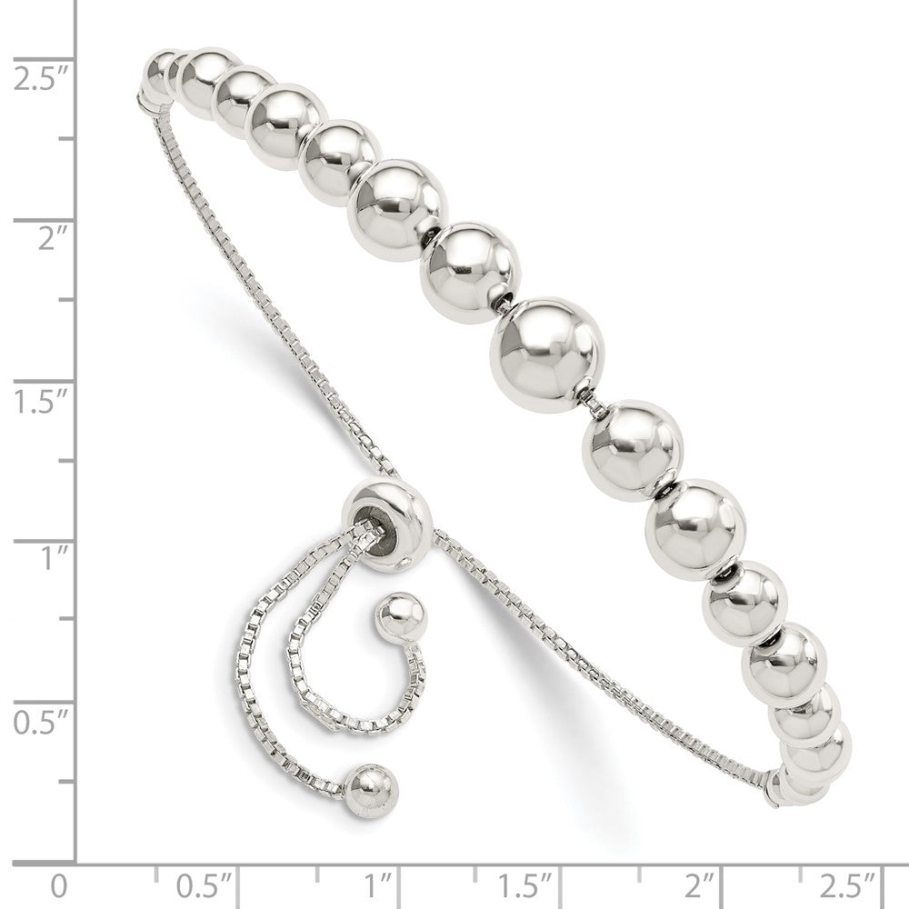 FJC Finejewelers 925 Sterling Silver Adjustable and Stretch and Wrap Beaded Adjustable Bracelet 7.2 mm
