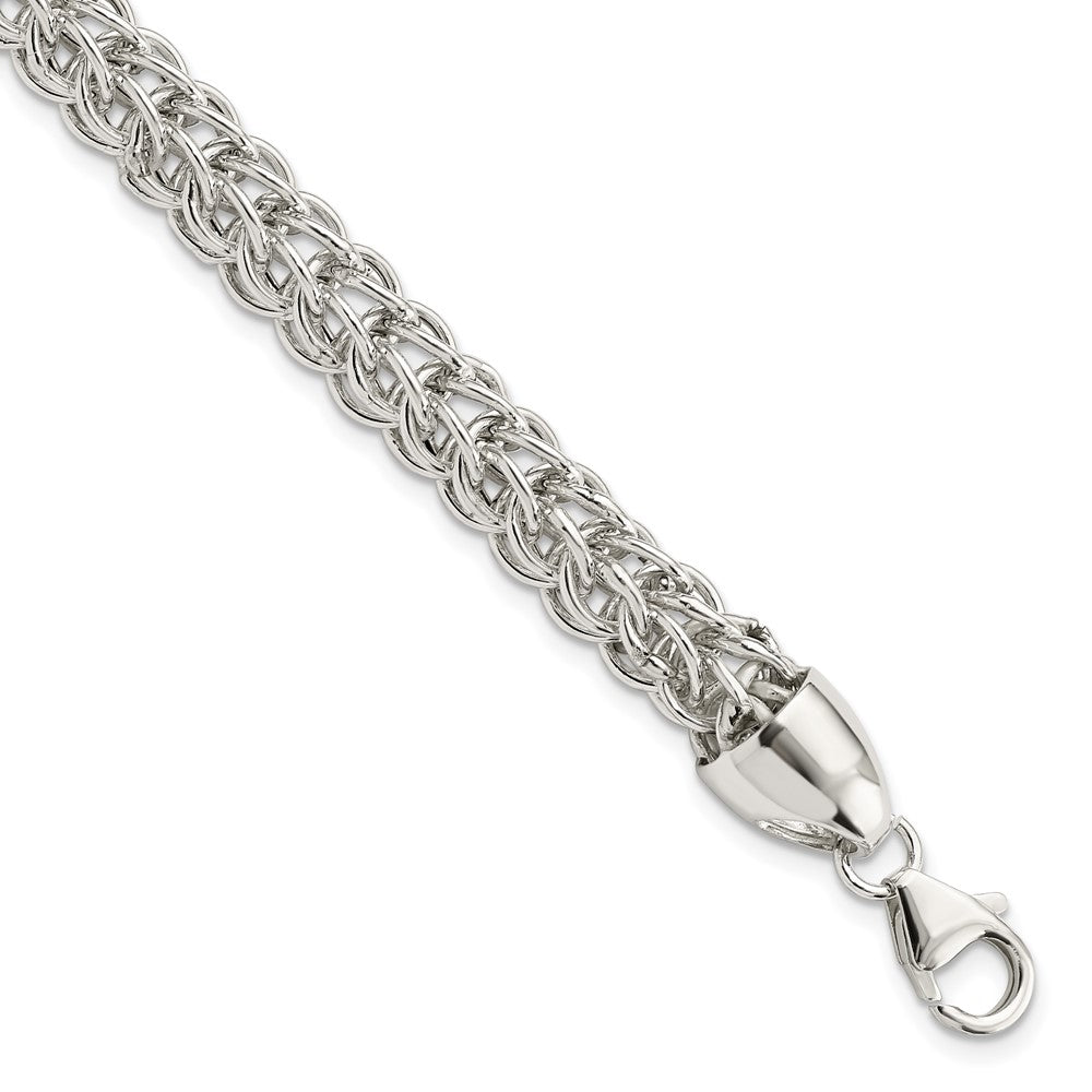 FJC Finejewelers 925 Sterling Silver Polished Fancy Circle Link 7.5in Bracelet 7.5 Inches x 7.24 mm
