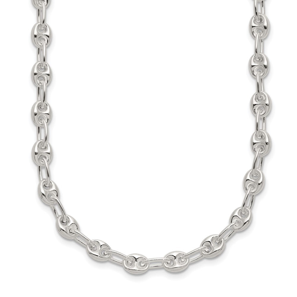 FJC Finejewelers 925 Sterling Silver Polished Fancy Link Necklace 18 Inches x 5 mm