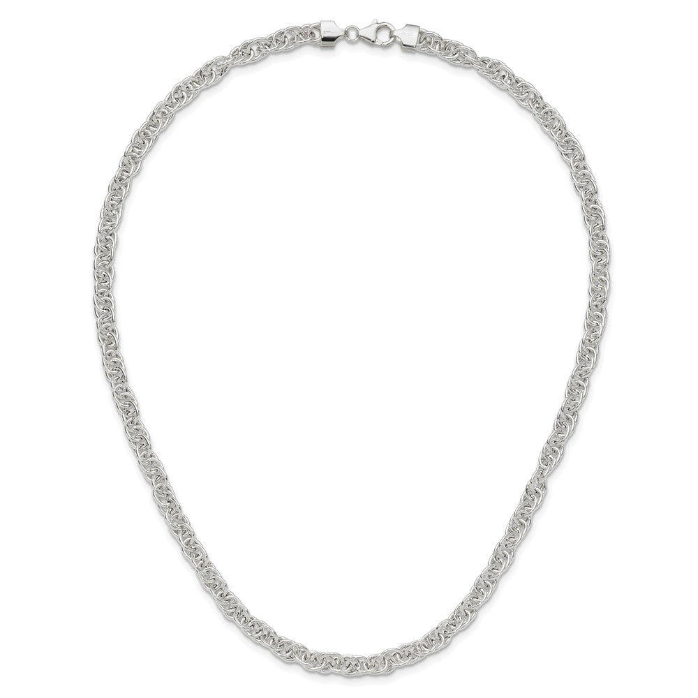 FJC Finejewelers 925 Sterling Silver Polished Fancy Link Necklace 18 Inches x 5 mm