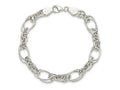 FJC Finejewelers 925 Sterling Silver Polished Fancy Link 7in Bracelet 7 Inches x 8.94 mm
