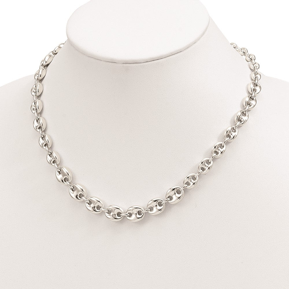 FJC Finejewelers 925 Sterling Silver Polished Fancy Link 18in Necklace 18 Inches x 10 mm