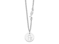 FJC Finejewelers 925 Sterling Silver  Kitty and Fish with 1 in Ext Necklace 17 Inches x 12 mm