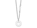 FJC Finejewelers 925 Sterling Silver Cable  Heart and Infinity with 1 in Ext Necklace 17 Inches x 12 mm