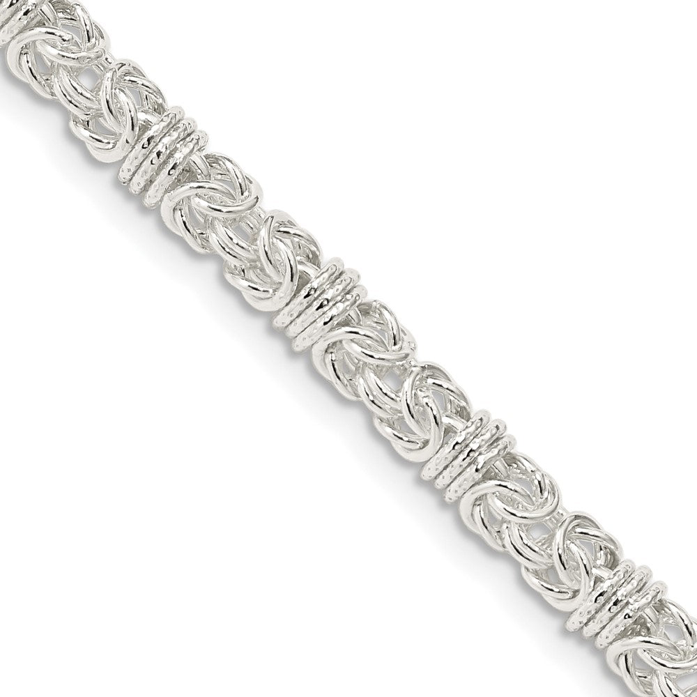 FJC Finejewelers 925 Sterling Silver Hand Made Fancy Byzantine Chain 20 Inches x 4 mm