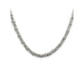 FJC Finejewelers 925 Sterling Silver Hand Made Fancy Byzantine Chain 24 Inches x 4 mm