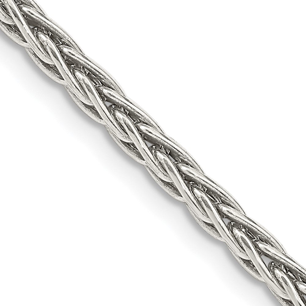 FJC Finejewelers 925 Sterling Silver Antiqued Solid Square Spiga Chain 24 Inches x 3.25 mm