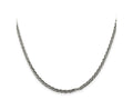 FJC Finejewelers 925 Sterling Silver Antiqued Solid Square Spiga Chain 24 Inches x 3.25 mm