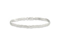 FJC Finejewelers 925 Sterling Silver Fancy Textured Reversible Braided Bracelet 7.5 Inches