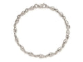 FJC Finejewelers 925 Sterling Silver Rhodium Plated Polished Swivel Link Bracelet 7.5 Inches