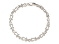 FJC Finejewelers 925 Sterling Silver Rhodium Plated Polished/Textured Mariners Link Bracelet 8 Inches