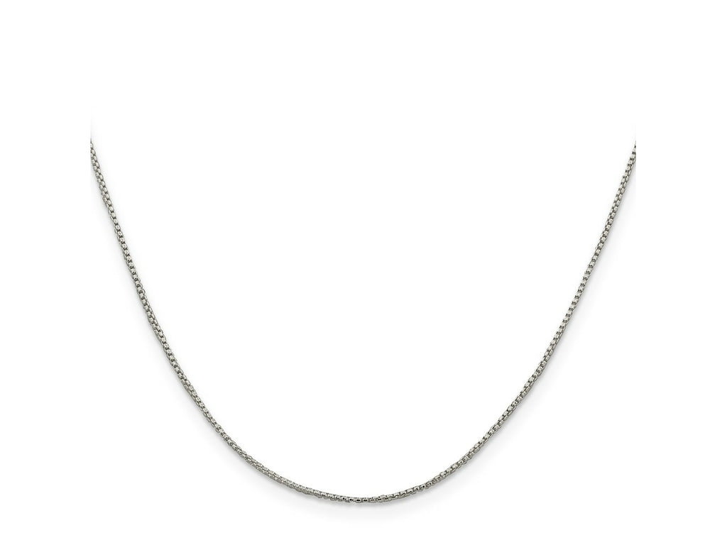 FJC Finejewelers 925 Sterling Silver Round Box Chain 30 Inches x 1 mm
