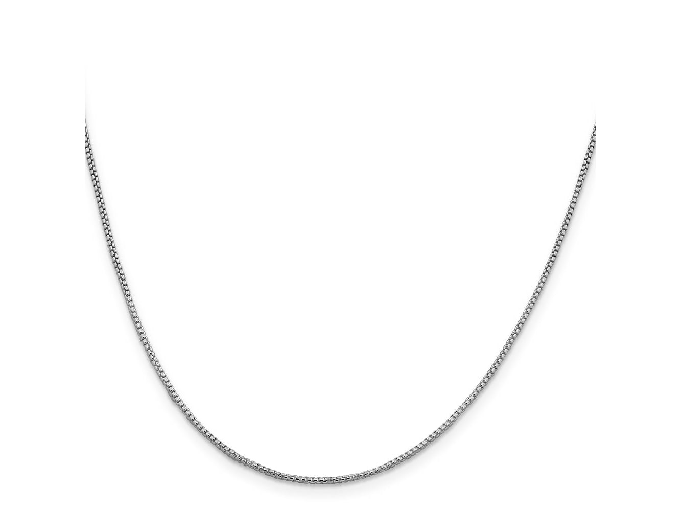 FJC Finejewelers 925 Sterling Silver Rhodium Plated Round Box Chain 16 Inches x 1.25 mm