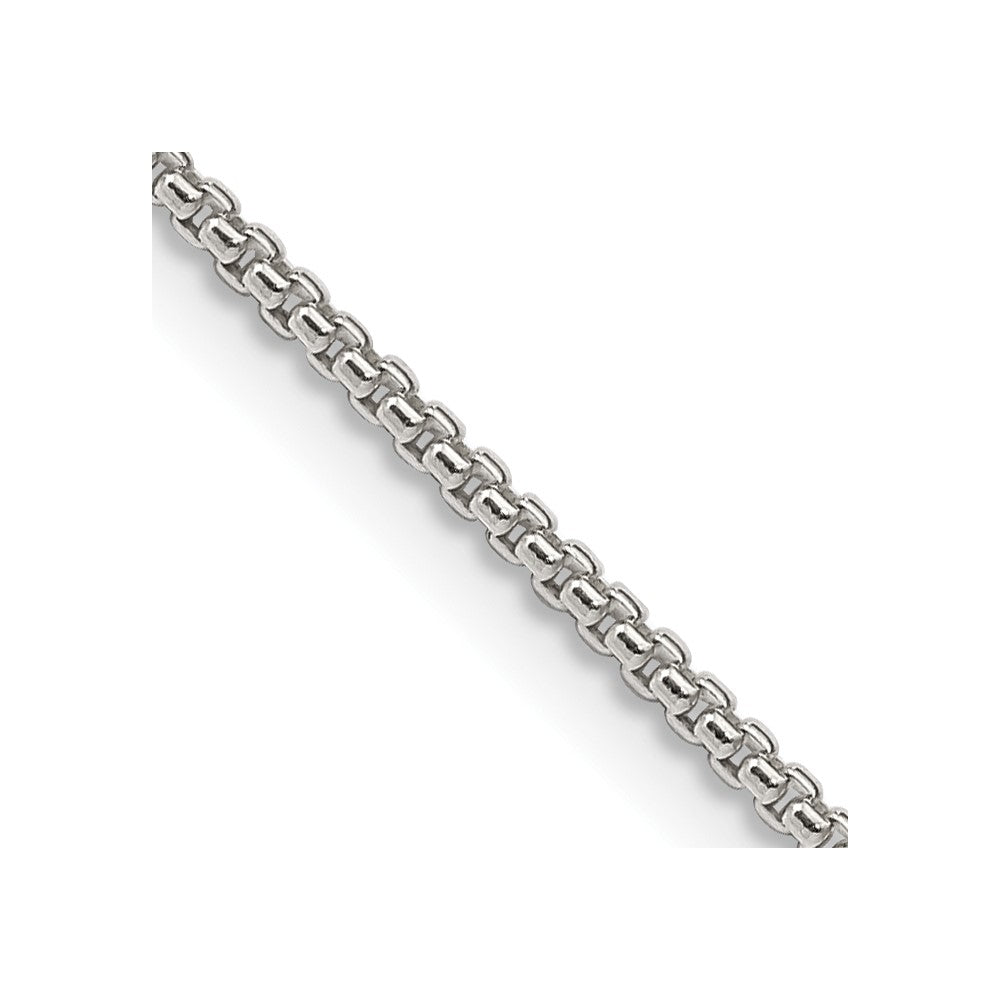 FJC Finejewelers 925 Sterling Silver Round Box Chain 18 Inches x 1.5 mm