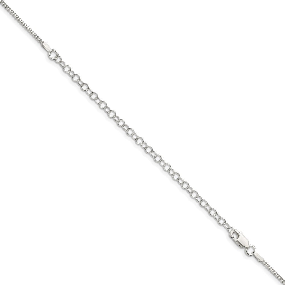 FJC Finejewelers 925 Sterling Silver Round Box Chain with 4in ext. 22 Inches x 1.5 mm