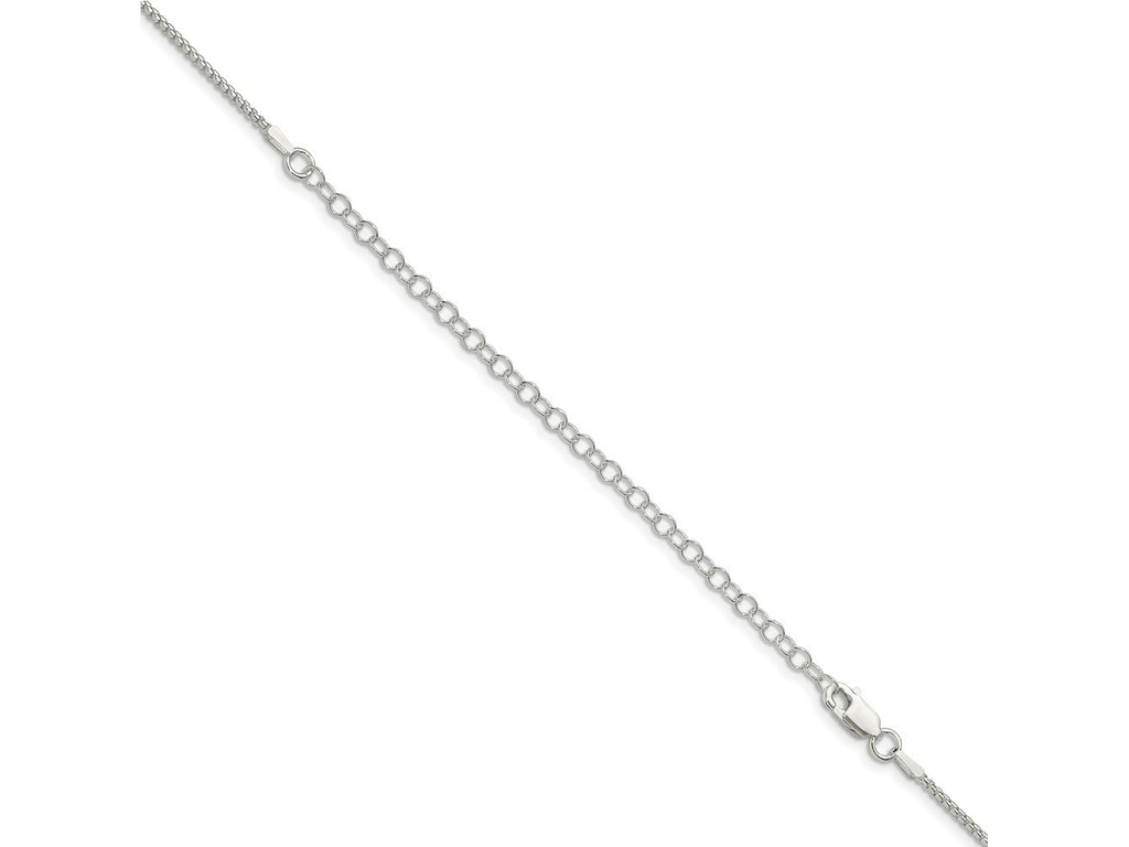 FJC Finejewelers 925 Sterling Silver Round Box Chain with 4in ext. 22 Inches x 1.5 mm