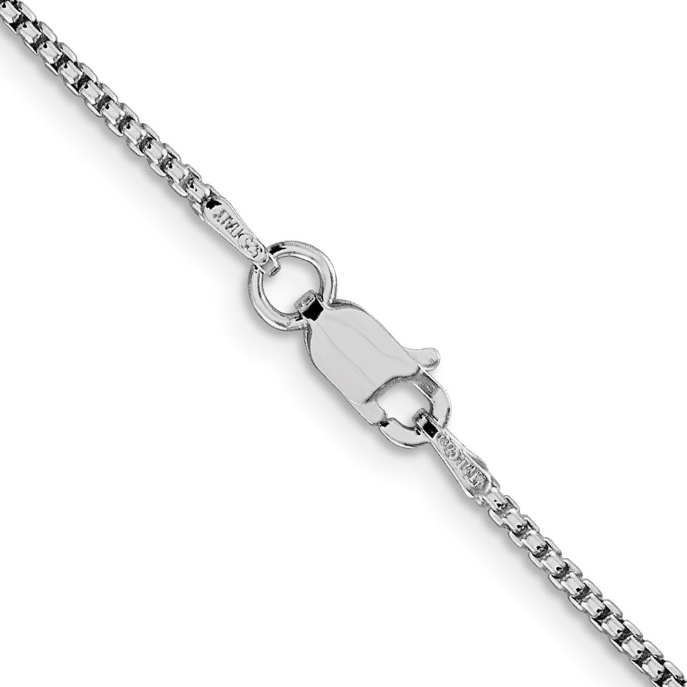 FJC Finejewelers 925 Sterling Silver Rhodium Plated Round Box Chain 20 Inches x 1.5 mm