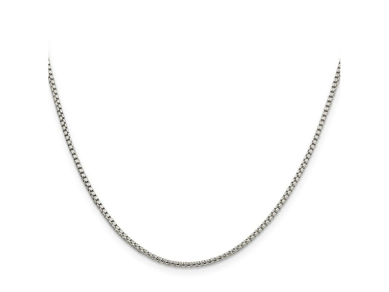 FJC Finejewelers 925 Sterling Silver Round Box Chain 18 Inches x 1.75 mm