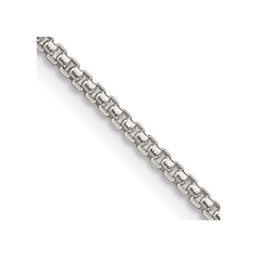FJC Finejewelers 925 Sterling Silver Round Box Chain 24 Inches x 1.75 mm