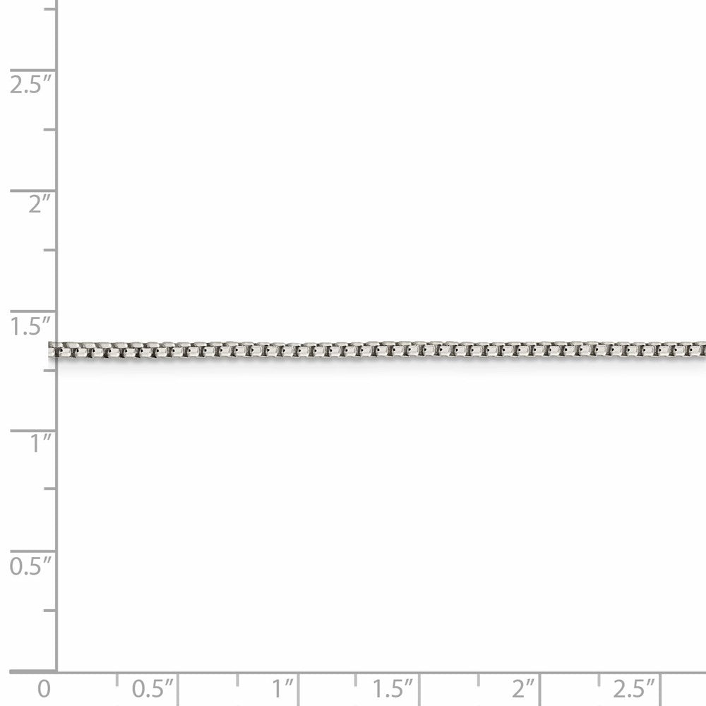 FJC Finejewelers 925 Sterling Silver Round Box Chain 36 Inches x 1.75 mm