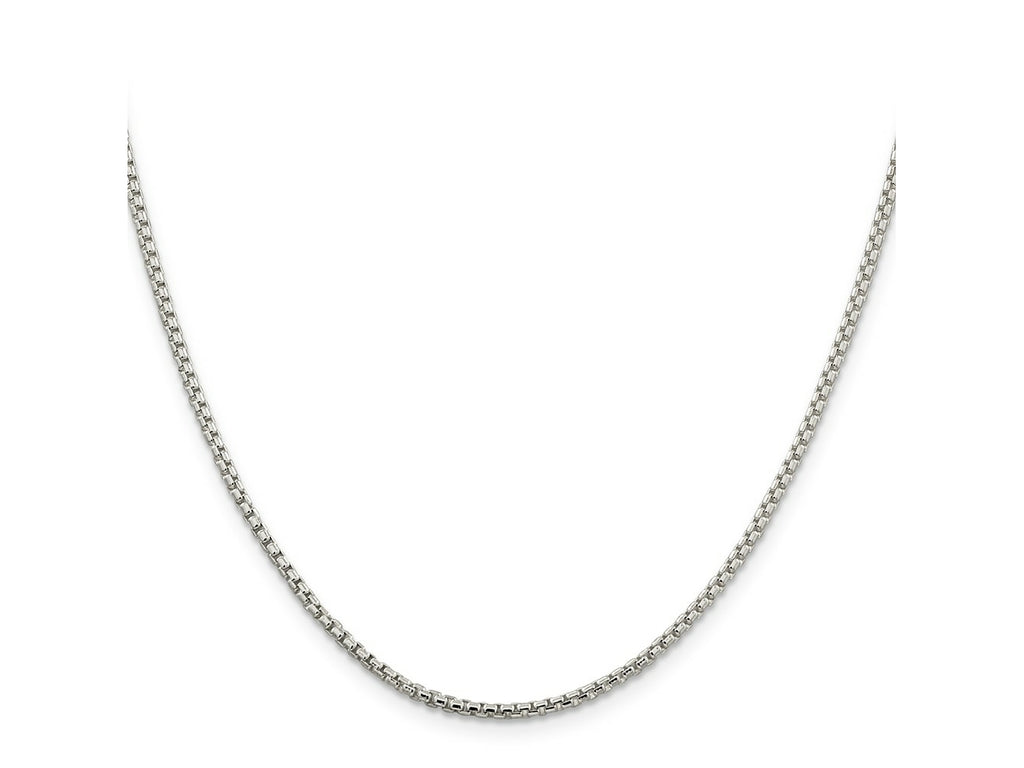 FJC Finejewelers 925 Sterling Silver Round Box Chain 36 Inches x 2 mm