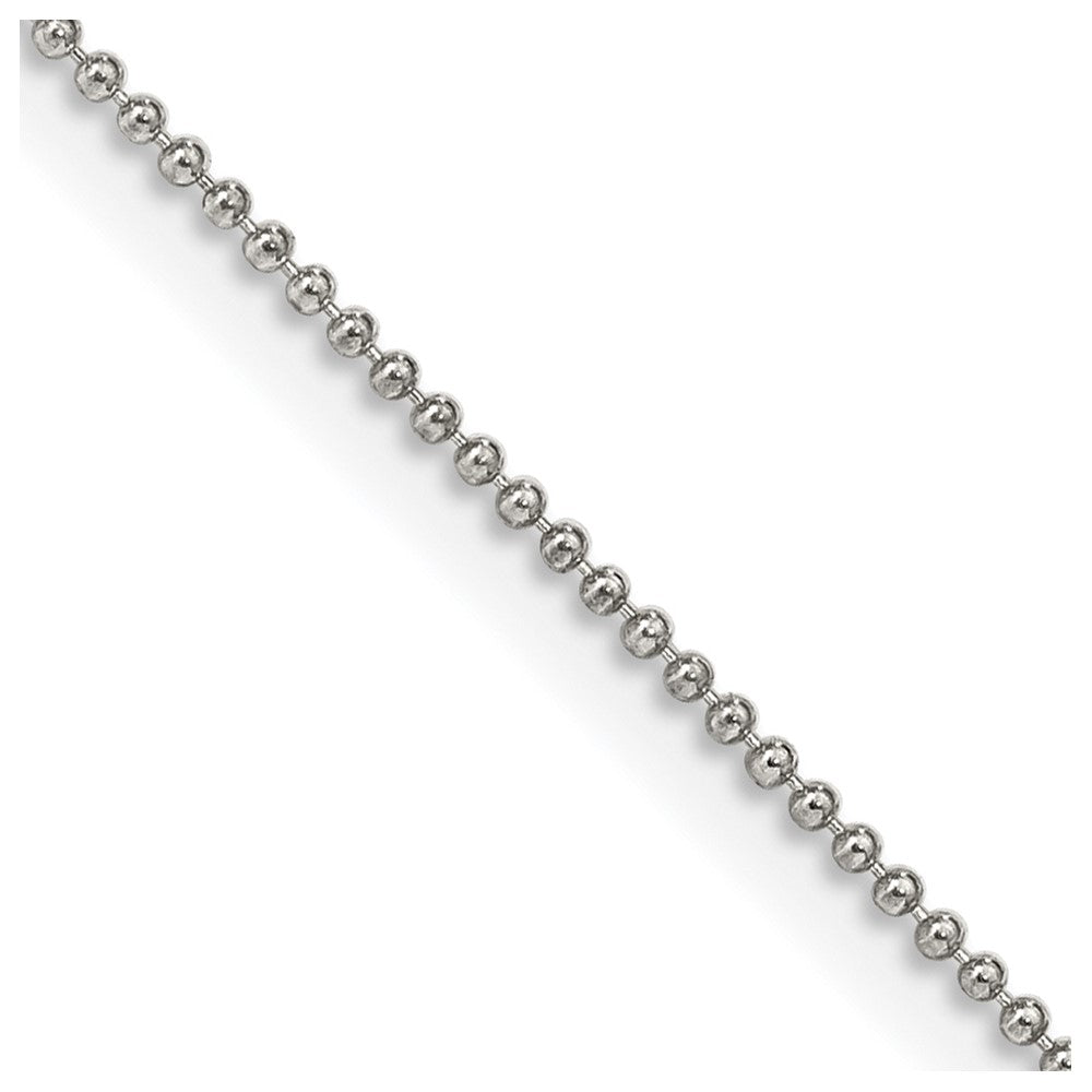 FJC Finejewelers 925 Sterling Silver Ball Beaded Chain 16 Inches x 1 mm