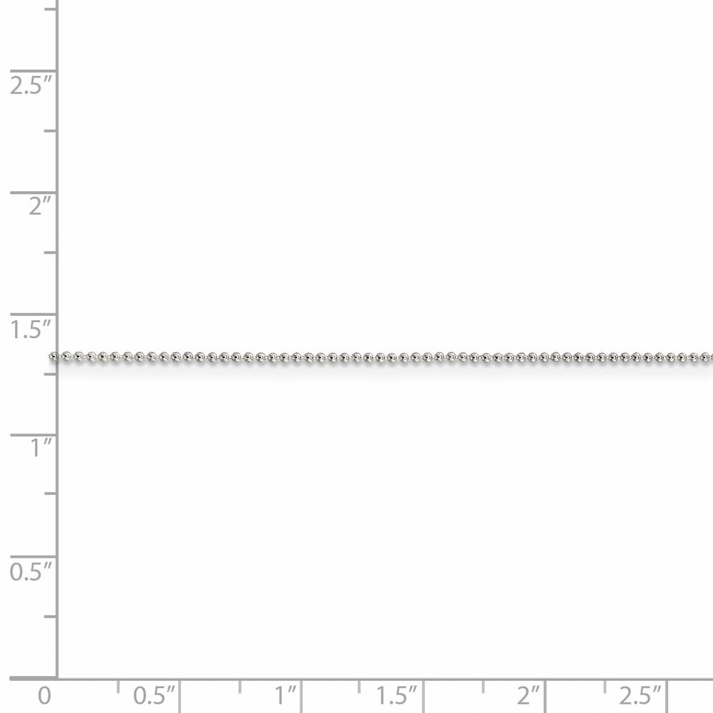 FJC Finejewelers 925 Sterling Silver Ball Beaded Chain 20 Inches x 1 mm