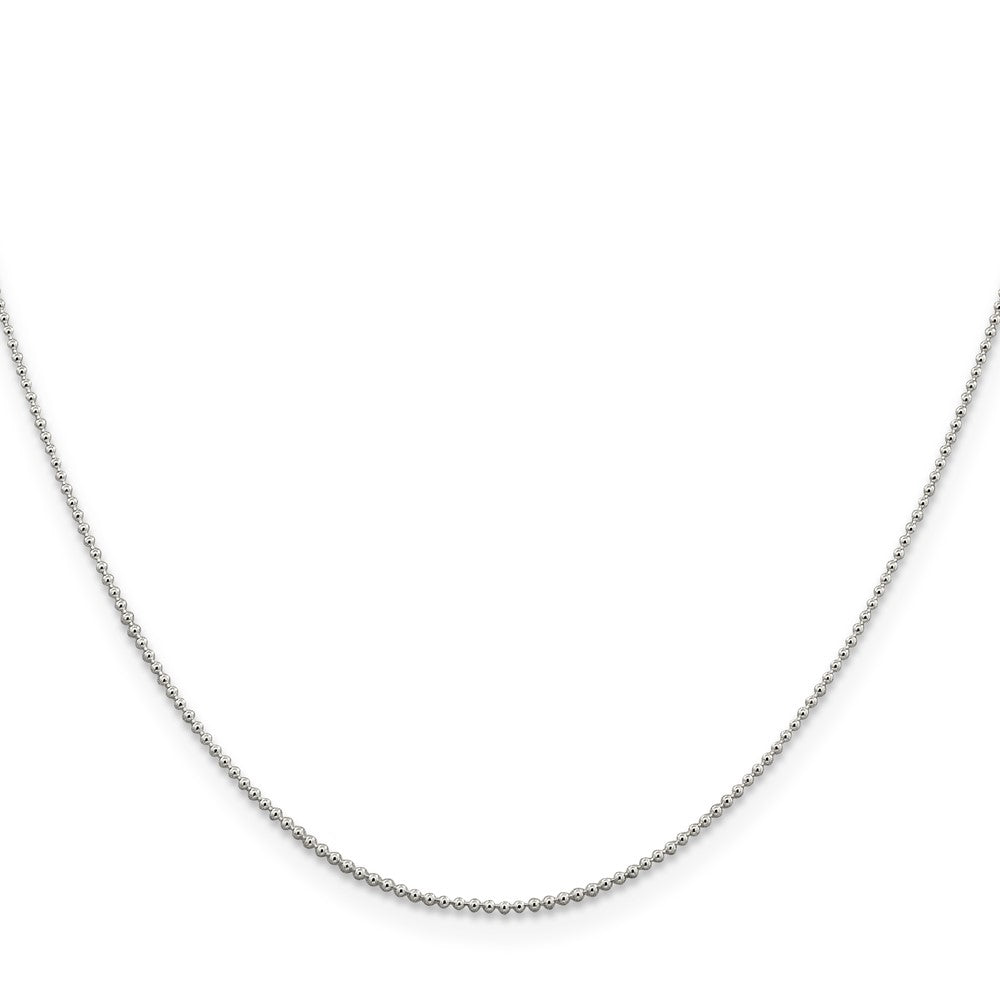 FJC Finejewelers 925 Sterling Silver Ball Beaded Chain 20 Inches x 1 mm