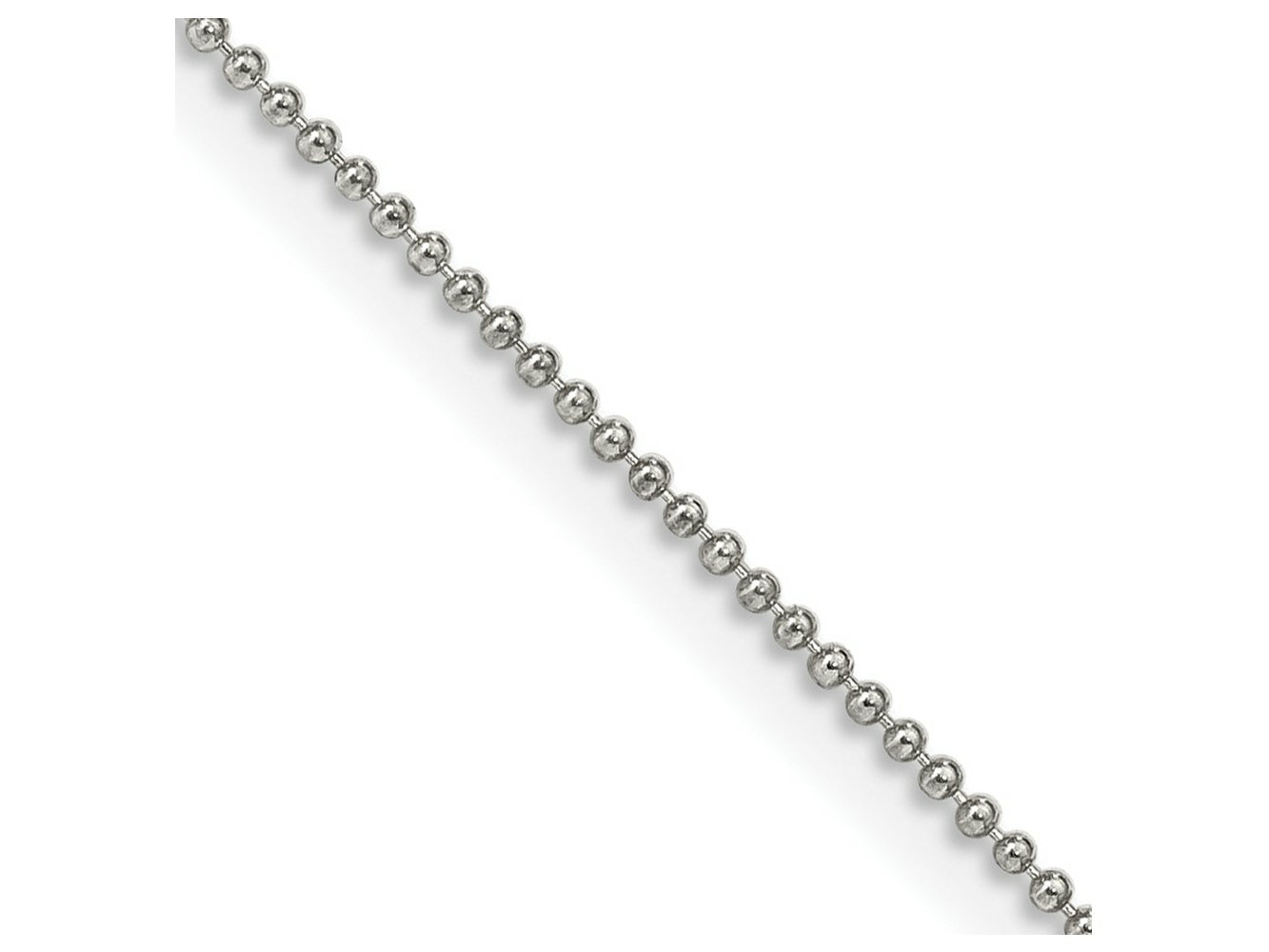 FJC Finejewelers 925 Sterling Silver Ball Beaded Chain 20 Inches x 1 mm