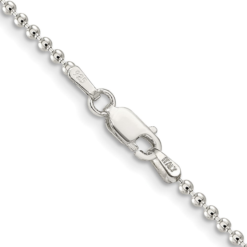FJC Finejewelers 925 Sterling Silver Ball Beaded Chain 18 Inches x 2 mm